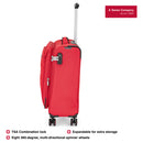 Wenger Fiero-Pro Carry-on Softside Suitcase, 45 Litres, Red/Black, Swiss designed-blend of style & function