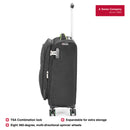 Wenger Fiero-Pro Carry-on Softside Suitcase, 45 Litres, Black/Green, Swiss designed-blend of style & function