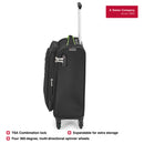Wenger Fiero Carry-on Softside Suitcase, 45 Litres, Black, Swiss designed