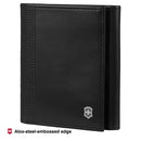 Victorinox Altius Alox, Leather Tri-Fold Wallet, Black