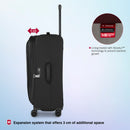 Victorinox, Crosslight, Global Softside Check-In Luggage, 106 litres, Black, Trolley Bag