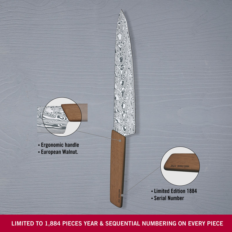 Victorinox Swiss Modern Damast Carving Knife LE 2022, Damast Steel, Swiss Made