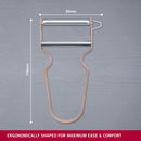 Victorinox Swiss Made Multipurpose REX Peeler/ Vegetable SCRAPPER, Normal Straight Edge, Aluminium Lavender