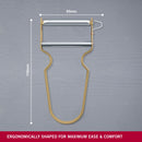 Victorinox Swiss Made Multipurpose REX Peeler/ Vegetable SCRAPPER, Normal Straight Edge, Aluminium Cashew