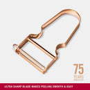 Victorinox Swiss Made Multipurpose REX Peeler/ Vegetable SCRAPPER 75 Years Special Edition 2022, Rose Gold