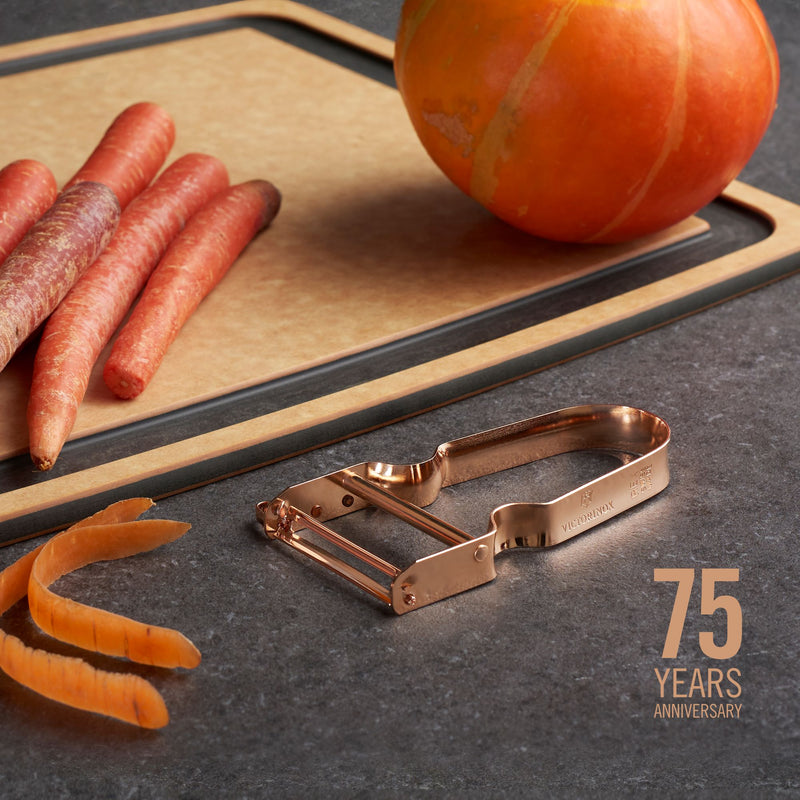 Victorinox, Multipurpose REX Peeler/ Vegetable SCRAPPER 75 Years Special Edition 2022, Rose Gold, Swiss Made