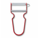 Victorinox Swiss Made REX Peeler/ Vegetable Scrapper Normal Straight Edge Aluminium red
