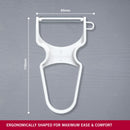 Victorinox, Multipurpose RAPID Peeler/ Vegetable SCRAPPER Normal Straight Edge, White, Swiss Made