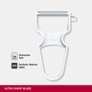 Victorinox, Multipurpose RAPID Peeler/ Vegetable SCRAPPER Normal Straight Edge, White, Swiss Made
