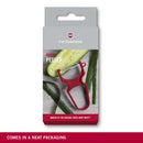 Victorinox, Multipurpose RAPID Peeler/ Vegetable SCRAPPER, Normal Straight Edge, Red, Swiss Made