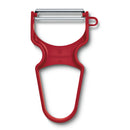Victorinox, Multipurpose RAPID Peeler/ Vegetable SCRAPPER, Serrated Edge, Tomato Red, Swiss Made
