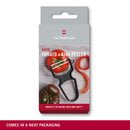 Victorinox, Multipurpose RAPID Peeler/ Vegetable SCRAPPER, Serrated Edge, Black, Swiss Made
