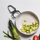 Victorinox, Multipurpose RAPID Peeler/ Vegetable SCRAPPER, Serrated Edge, Black, Swiss Made