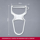 Victorinox Swiss Made Multipurpose RAPID Peeler/ Vegetable SCRAPPER, Julienne Edge, White