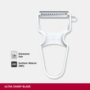 Victorinox Swiss Made Multipurpose RAPID Peeler/ Vegetable SCRAPPER, Julienne Edge, White