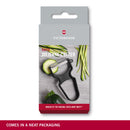 Victorinox Swiss Made Multipurpose RAPID Peeler/ Vegetable SCRAPPER, Julienne Edge, Black