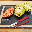 Victorinox Swiss Made Swiss Classic Set of 6 Knife Set - Stainless Steel Paring Knives, Red