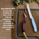 Victorinox Carbon Steel "Trend Colours Special Edition" 11cm Wavy Edge Knife/Peeler, Duck Egg Blue, Swiss Made