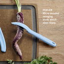 Victorinox Carbon Steel "Trend Colours Special Edition" 11cm Wavy Edge Knife/Peeler, Duck Egg Blue, Swiss Made