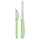 Victorinox Carbon Steel "Trend Colours Special Edition" 11cm Wavy Edge Knife/Peeler,Apple Green, Swiss Made