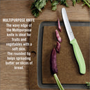 Victorinox Carbon Steel "Trend Colours Special Edition" 11cm Wavy Edge Knife/Peeler,Apple Green, Swiss Made