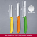 Victorinox Swiss Classic Set of 3 Knife Set - Stainless Steel Paring Knives, Multi-Color, Swiss Made
