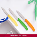 Victorinox Swiss Classic Set of 3 Knife Set - Stainless Steel Paring Knives, Multi-Color, Swiss Made