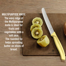 Victorinox Carbon Steel "Trend Colours Special Edition" 11 & 8cm Wavy/Straight Edge,Peeler Lemon, Swiss Made