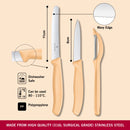 Victorinox Carbon Steel "Trend Colours Special Edition" 11 & 8cm Wavy/Straight Edge,Peeler,Tangerine, Swiss Made