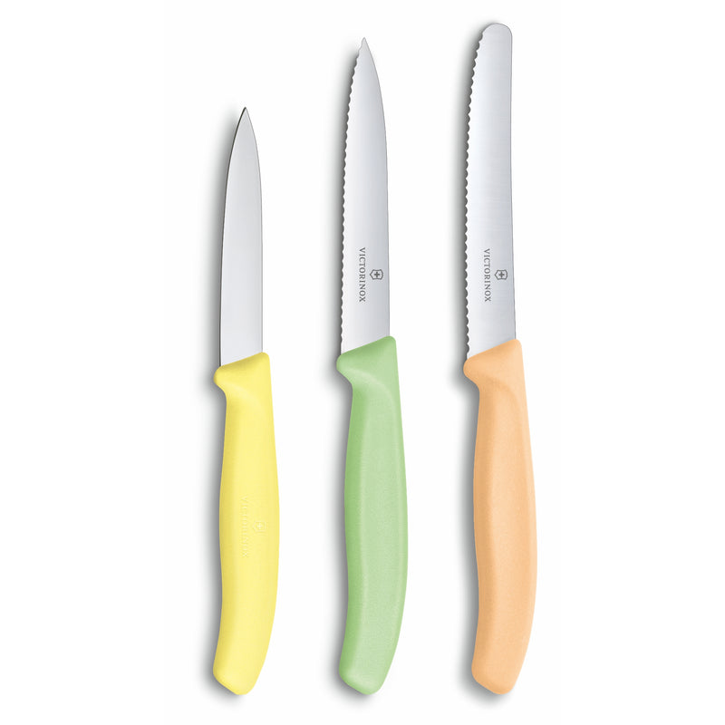 Victorinox Carbon Steel "Trend Colours Special Edition" 11/10cm Wavy Edge, 8cm Straight, Multicolour, Swiss Made