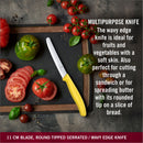 Victorinox Swiss Made Stainless Steel Swiss Classic Kitchen Knife (Set of 3) Serrated and Straight Edge Knives, Yellow