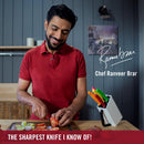 Victorinox Swiss Classic Stainless Steel Kitchen Knife Set-6 Pc with Storage Block, Multicolour