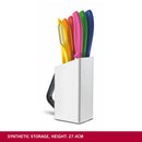 Victorinox Swiss Classic Stainless Steel Kitchen Knife Set-6 Pc with Storage Block, Multicolour