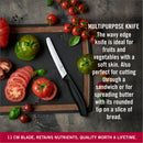 Victorinox Swiss Made Swiss Classic 4 Pc Set-Stainless Steel Cutting/Chopping/Peeling Knives, Black