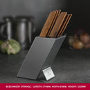 Victorinox Stainless Steel Modern Kitchen Knife Set with Storage Block,Wooden Handle,Swiss Made