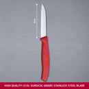 Victorinox Swiss Made Swiss Classic Stainless Steel Cutting & Chopping Kitchen Knife, 8 cm, Red, Swiss Made