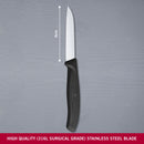 Victorinox Swiss Made Swiss Classic Stainless Steel Cutting & Chopping Kitchen Knife, 8 cm, Black, Swiss Made