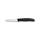Victorinox Swiss Made Swiss Classic Stainless Steel Cutting & Chopping Kitchen Knife, Wavy Edge, 8 cm, Black