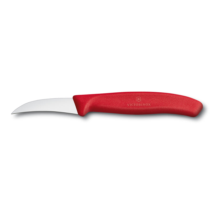 Victorinox Swiss Classic Stainless Stell Carving Knife, Straight Blade Knife, Red, 6 cm, Swiss Made