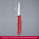 Victorinox Swiss Made Stainless Steel Swiss Classic Paring Knife, Straight Edge, Kitchen tool, Kitchen Item, 8 cm, Red