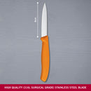 Victorinox Swiss Made Stainless Steel Swiss Classic Paring Knife, Kitchen Tools, Kitchen Items, 8 cm Straight Edge, Orange