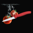 Victorinox Swiss Made Stainless Steel Kitchen Knife, "Swiss Classic" Serrated Edge, 8 cm, Red