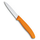 Victorinox Swiss Made Stainless Steel Kitchen Knife, "Swiss Classic" Serrated Edge, 8 cm, Orange