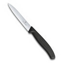 Victorinox Swiss Made Stainless Steel Swiss Classic Paring Knife, Kitchen Tools, Kitchen Items, 10 cm Straight Edge, Black