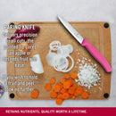 Victorinox Swiss Made Stainless Steel Kitchen Knife "Swiss Classic" Straight Edge,Beveled Tip,10 cm, Pink