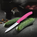 Victorinox Swiss Made Stainless Steel Kitchen Knife "Swiss Classic" Straight Edge,Beveled Tip,10 cm, Pink