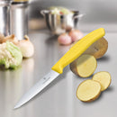 Victorinox Swiss Made Stainless Steel Kitchen Knife "Swiss Classic" Straight Edge,Beveled Tip,10 cm,Yellow