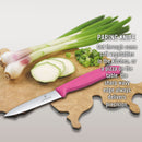 Victorinox Swiss Made Stainless Steel Swiss Classic Paring Knife, 10 cm, Serrated Edge with Pointed Tip, Pink, Multipurpose Knife