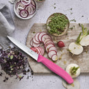 Victorinox Swiss Made Stainless Steel Swiss Classic Paring Knife, 10 cm, Serrated Edge with Pointed Tip, Pink, Multipurpose Knife