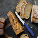 Victorinox Swiss Made, Stainless Steel Swiss Classic Paring Knife, 11 cm, Serrated Edge with Pointed Tip, Blue, Multipurpose Knife